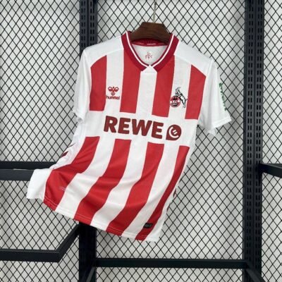 Maglia 1. FC Köln Home 2025/26 Versione Tifoso vista frontale completa