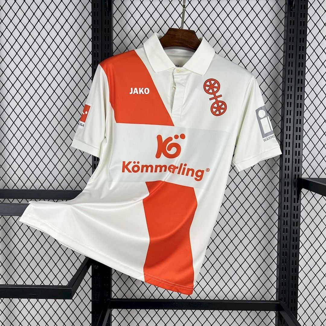 Maglia 1. FSV Mainz 05 Home 2025/26 Versione Tifoso vista frontale completa