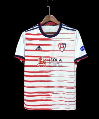 Maglia 21/22 Cagliari Away 2024/25 Versione Tifoso vista frontale completa