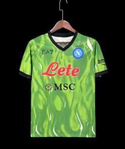 Maglia 21/22 Naples Green Goalkeeper: S-XXL Keeper 2024/25 Versione Tifoso vista frontale completa