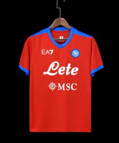 Maglia 21/22 Naples Red S-XXL Home 2024/25 Versione Tifoso vista frontale completa