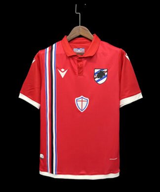 Maglia 21/22 Sampdoria Away 2024/25 Versione Tifoso vista frontale completa