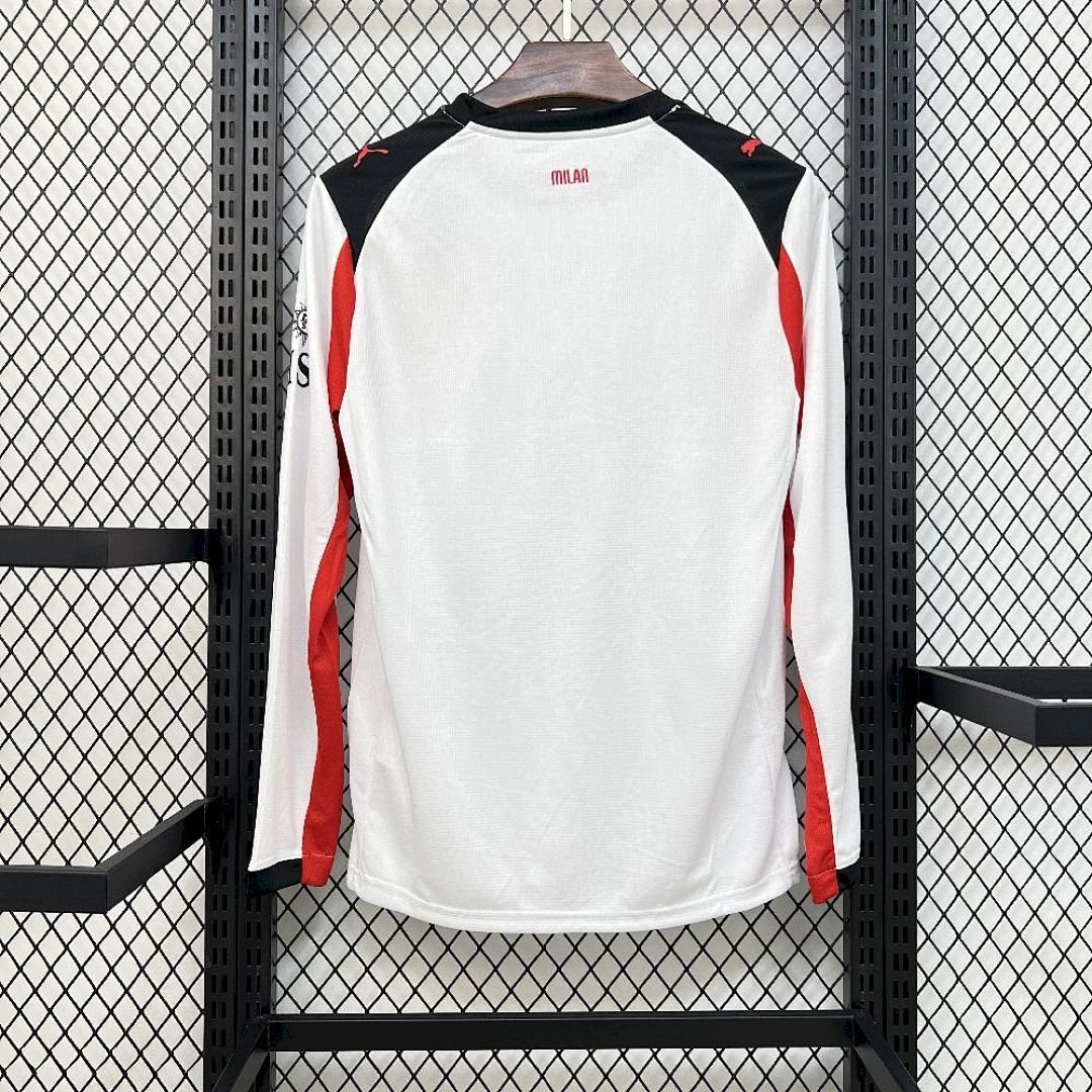 Maglia AC Milan Away Manica Lunga 2025/26 Versione Tifoso vista posteriore