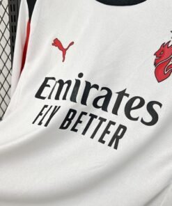 Maglia AC Milan Away Manica Lunga 2025/26 Versione Tifoso vista laterale