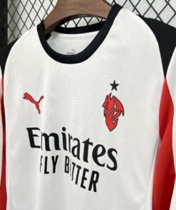 Maglia AC Milan Away Manica Lunga 2025/26 Versione Tifoso tessuto traspirante