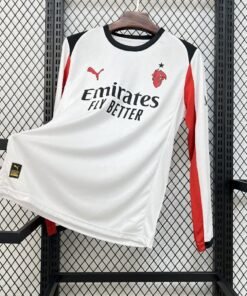 Maglia AC Milan Away Manica Lunga 2025/26 Versione Tifoso vista frontale completa