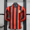 Maglia AC Milan Home Manica Lunga 2024/25 Versione Giocatore vista frontale completa
