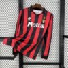 Maglia ac milan retro - Maglia AC Milan Home Manica Lunga 1993/94 Retro vista frontale completa