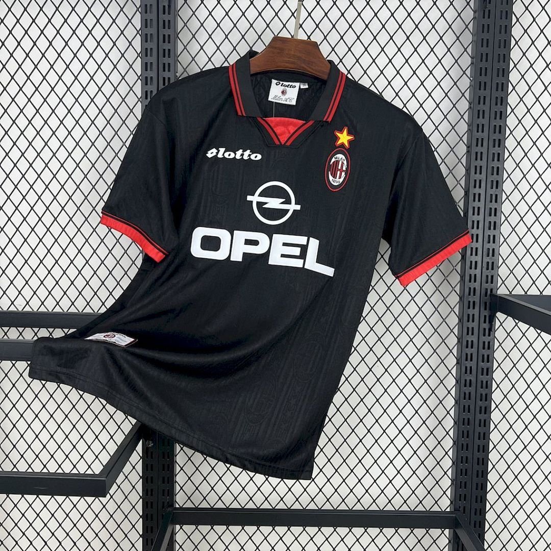 Maglia ac milan retro - Maglia AC Milan Third 1997/98 Retro vista frontale completa