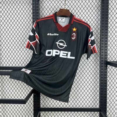Maglia ac milan retro - Maglia AC Milan Home 1997/98 Retro vista frontale completa