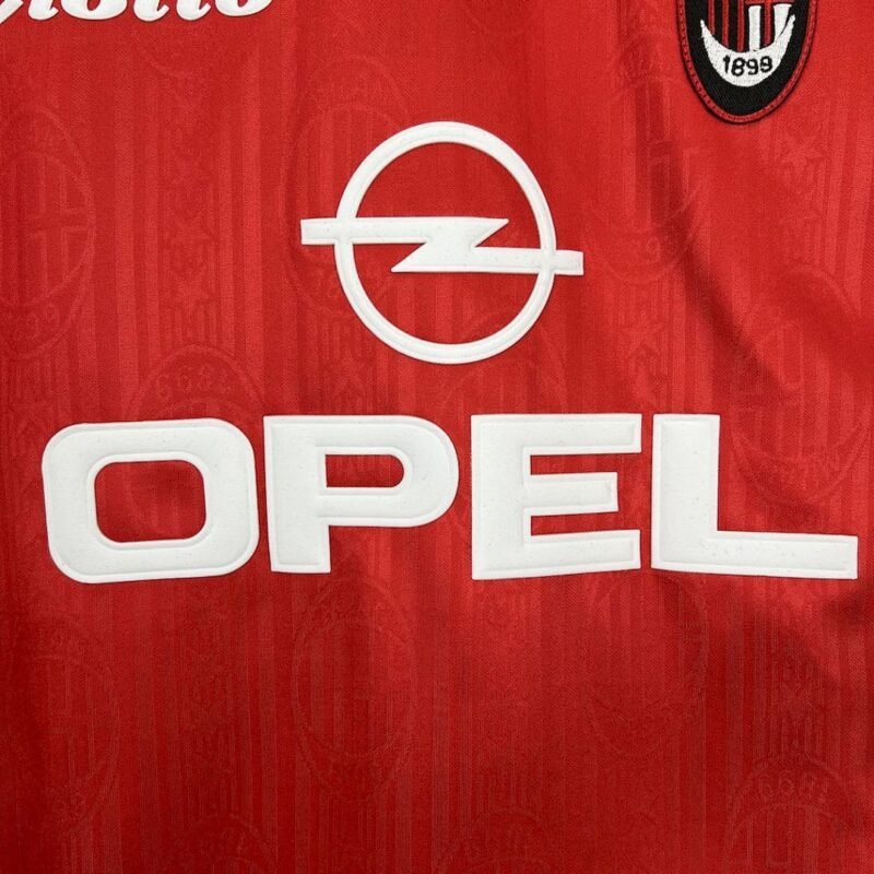 maglia ac milan retro 1998/99 particolare