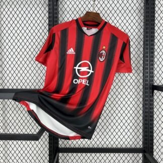 Maglia ac milan retro - Maglia AC Milan Home 2004/05 Retro vista frontale completa