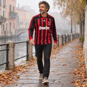 Maglia Manica Lunga Milan 2006/07 – presentazione con modello virtuale; pantaloni e scarpe non inclusi