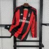 Maglia ac milan retro - Maglia AC Milan Home Manica Lunga 2010/11 Retro vista frontale completa