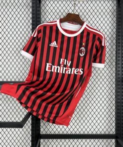 Maglia ac milan retro - Maglia AC Milan Home 2011/12 Retro vista frontale completa