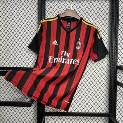 Maglia ac milan retro - Maglia AC Milan Home 2013/14 Retro vista frontale completa