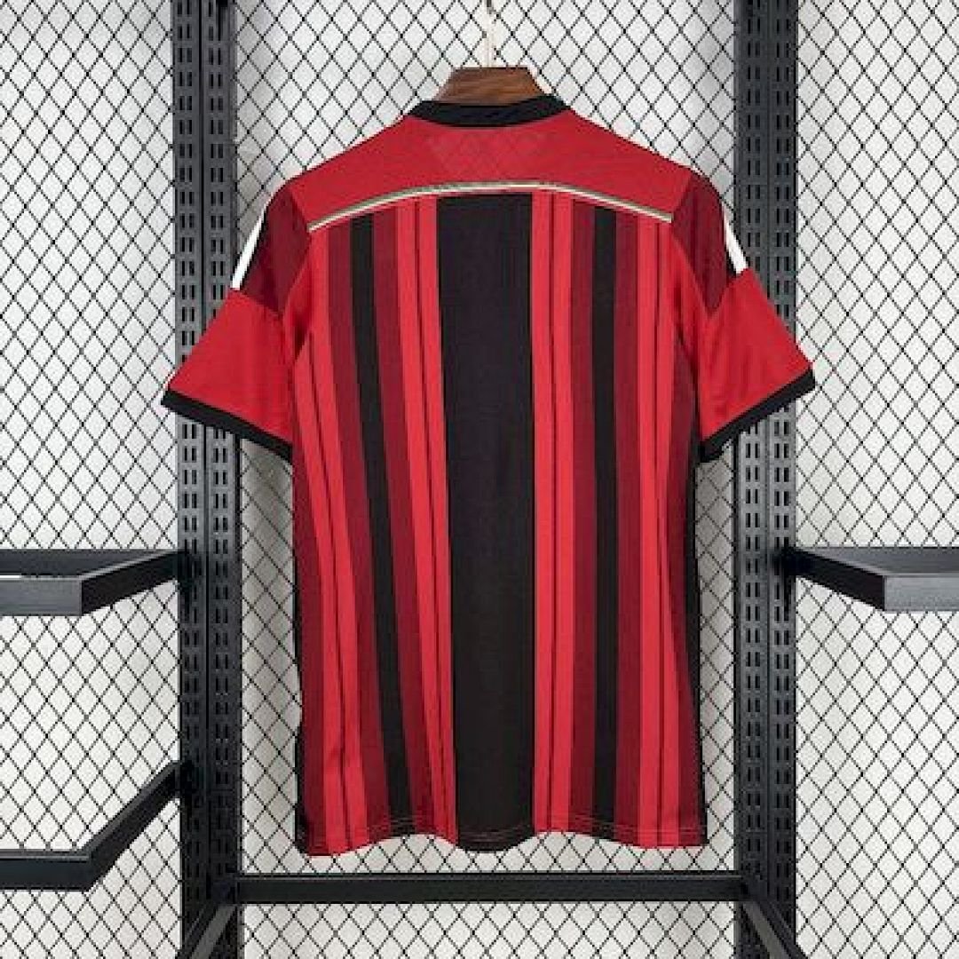 Maglia ac milan retro - Maglia AC Milan Home 2014/15 Retro dettaglio stemma ricamato