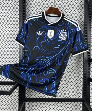 Maglia Argentina Away 2024/25 Versione Tifoso vista frontale completa