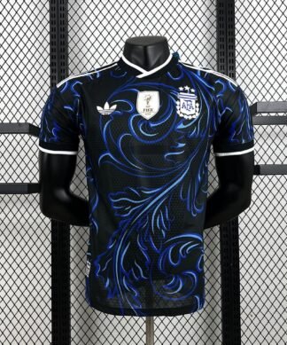 Maglia Argentina Away 2024/25 Versione Giocatore vista frontale completa