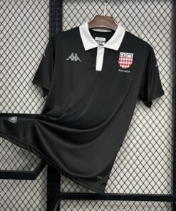 Maglia AS Monaco Home 2024/25 Versione Tifoso vista frontale completa
