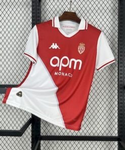 Maglia AS Monaco Home 2025/26 Versione Tifoso vista frontale completa