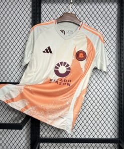 Maglia AS Roma Away 2024/25 Versione Tifoso vista frontale completa