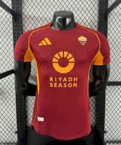 Maglia AS Roma Home 2025/26 Versione Giocatore vista frontale completa