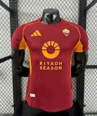 Maglia AS Roma Home 2025/26 Versione Giocatore vista frontale completa