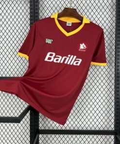 Maglia as roma retro - Maglia AS Roma Home 1989/90 Retro vista frontale completa