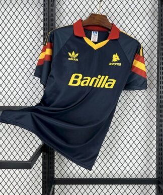 Maglia as roma retro - Maglia AS Roma Third 1991/92 Retro vista frontale completa