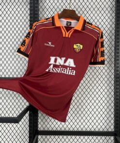 Maglia as roma retro - Maglia AS Roma Home 1998/99 Retro vista frontale completa