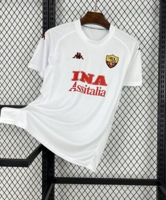 Maglia as roma retro - Maglia AS Roma Away 2000/01 Retro vista frontale completa