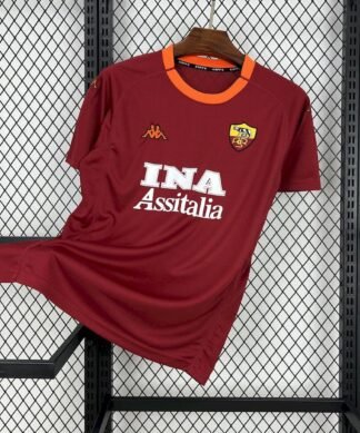 Maglia as roma retro - Maglia AS Roma Home 2000/01 Retro vista frontale completa