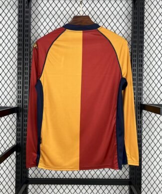 Maglia AS Roma Home Manica Lunga 2001/02 Retro - vista 2