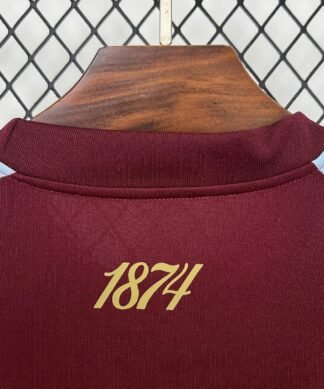Maglia Aston Villa Home 2025/26 Versione Tifoso vista posteriore