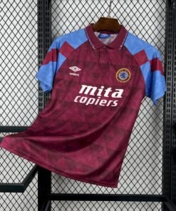 Maglia aston villa retro - Maglia Aston Villa Home 1990/92 Retro vista frontale completa