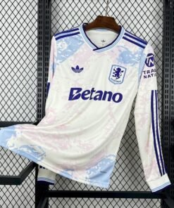 Maglia Aston Villa Third Manica Lunga 2025/26 Versione Tifoso vista frontale completa
