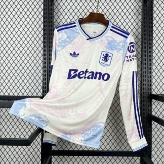 Maglia Aston Villa Third Manica Lunga 2025/26 Versione Tifoso vista frontale completa