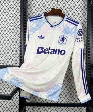 Maglia Aston Villa Third Manica Lunga 2025/26 Versione Tifoso vista frontale completa