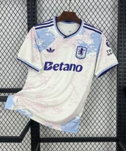 Maglia Aston Villa Third 2025/26 Versione Tifoso vista frontale completa