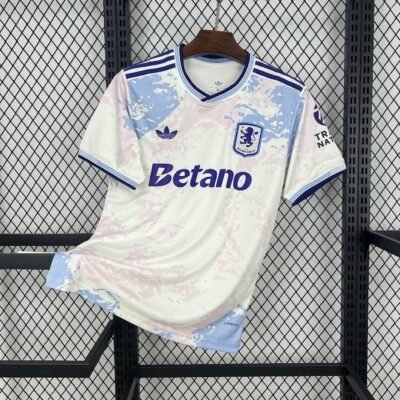 Maglia Aston Villa Third 2025/26 Versione Tifoso vista frontale completa