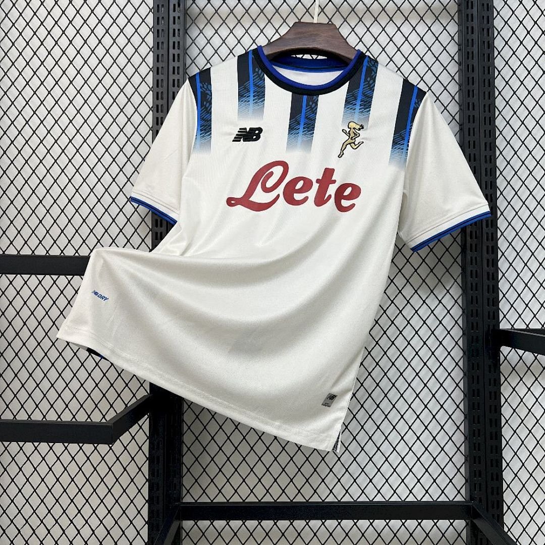 Maglia Atalanta Away 2025/26 Versione Tifoso vista frontale completa