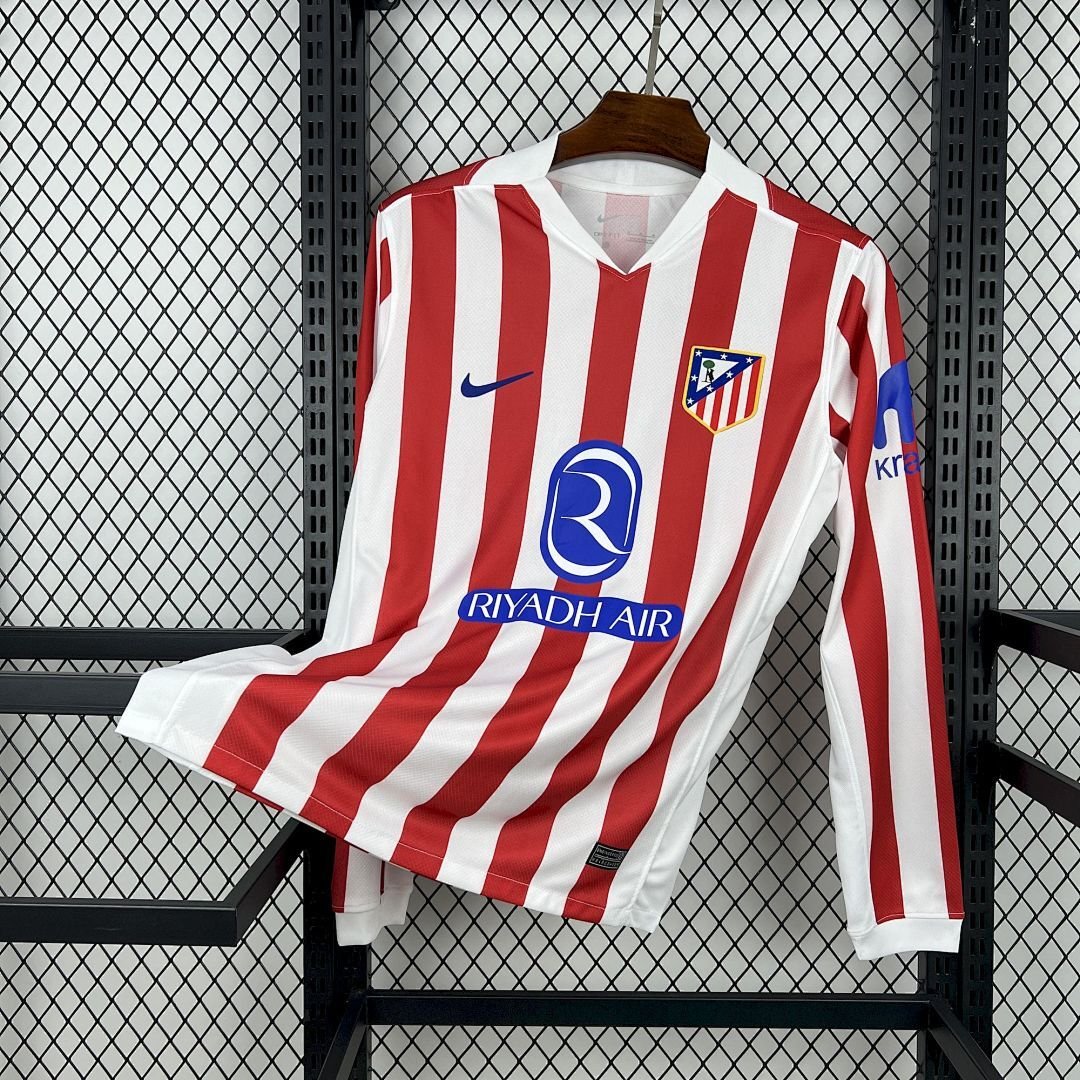 Maglia Atlético Madrid Third Manica Lunga 2025/26 Versione Tifoso vista frontale completa
