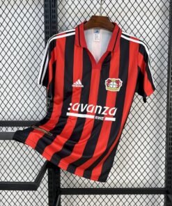 Maglia bayer leverkusen retro - Maglia Bayer Leverkusen Home 2000/01 Retro vista frontale completa