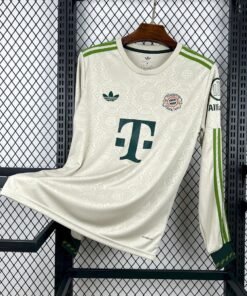 Maglia Bayern Monaco Home Manica Lunga 2025/26 Versione Tifoso vista frontale completa
