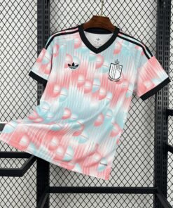 Maglia Belgium Away 2024/25 Versione Tifoso vista frontale completa