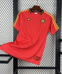 Maglia Belgium Home 2024/25 Versione Tifoso vista frontale completa