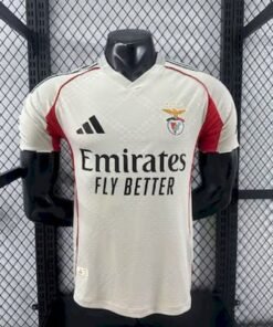 Maglia benfica Away 2025/26 Versione Giocatore vista frontale completa