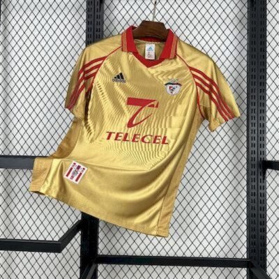 Maglia benfica retro - Maglia benfica Away 1998/99 Retro vista frontale completa