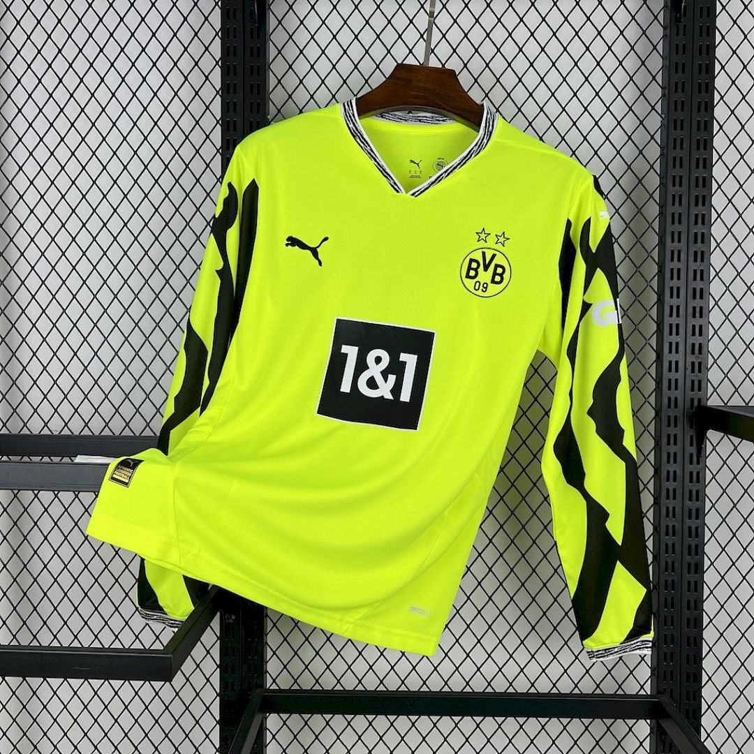 Maglia Borussia Dortmund Home Manica Lunga 2025/26 Versione Tifoso vista frontale completa